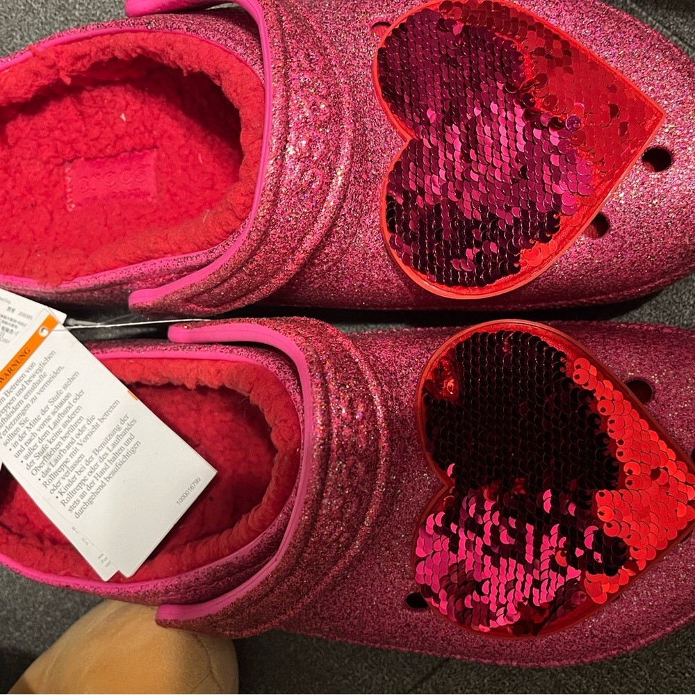 Valentine Crocs (Color Changing  Sequins )